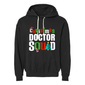 Christmas Doctor Squad Xmas Medical Student Unisex Great Gift Garment-Dyed Fleece Hoodie