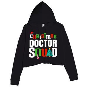 Christmas Doctor Squad Xmas Medical Student Unisex Great Gift Crop Fleece Hoodie