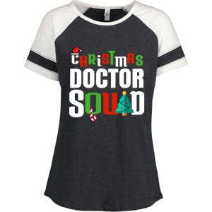 Christmas Doctor Squad Xmas Medical Student Unisex Great Gift Enza Ladies Jersey Colorblock Tee