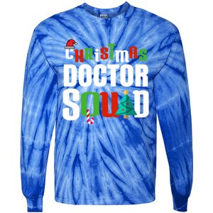 Christmas Doctor Squad Xmas Medical Student Unisex Great Gift Tie-Dye Long Sleeve Shirt