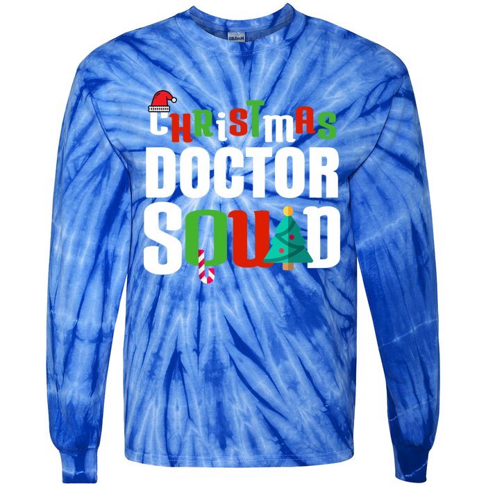 Christmas Doctor Squad Xmas Medical Student Unisex Great Gift Tie-Dye Long Sleeve Shirt