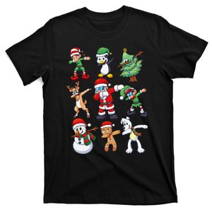 Christmas Dabbing Santa Elves Xmas Gift T-Shirt