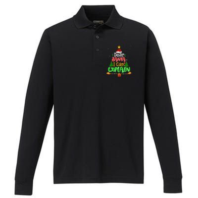 Christmas Dear Santa I Can Explain Funny Santa Claus Joke Meaningful Gift Performance Long Sleeve Polo