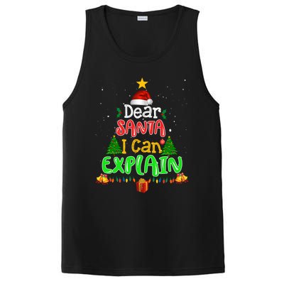 Christmas Dear Santa I Can Explain Funny Santa Claus Joke Meaningful Gift PosiCharge Competitor Tank