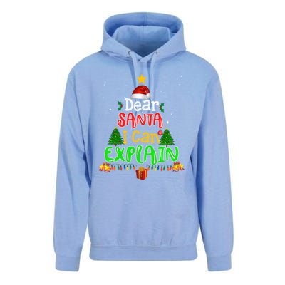 Christmas Dear Santa I Can Explain Funny Santa Claus Joke Meaningful Gift Unisex Surf Hoodie