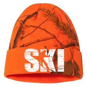 Cool Distressed Skiing Gift For Skiers Kati Licensed 12" Camo Beanie