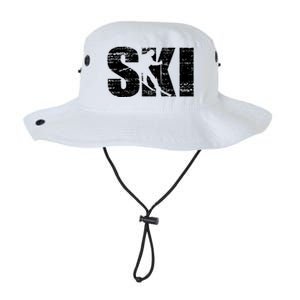 Cool Distressed Skiing Gift For Skiers Legacy Cool Fit Booney Bucket Hat