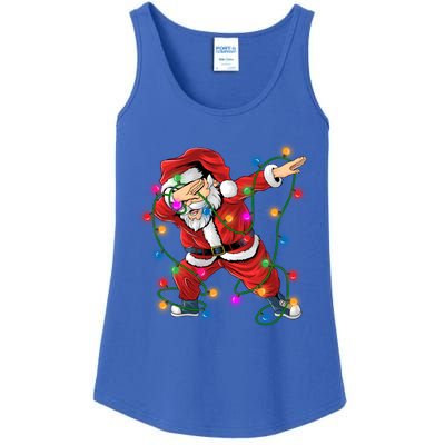 Christmas Dabbing Santa Gift Ladies Essential Tank