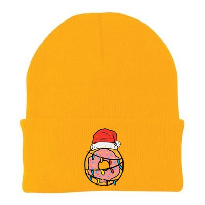 Christmas Donut Santa Cute Xmas Baking Baker Funny Funny Knit Cap Winter Beanie