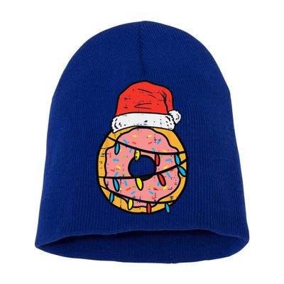 Christmas Donut Santa Cute Xmas Baking Baker Funny Funny Short Acrylic Beanie