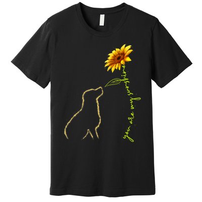 Cute Dog Shirt, You Are My Sunshine Dog Lover TShirt Premium T-Shirt