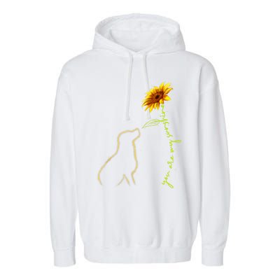 Cute Dog Shirt, You Are My Sunshine Dog Lover TShirt Garment-Dyed Fleece Hoodie