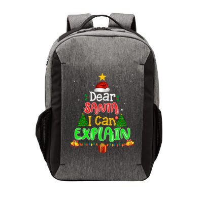 Christmas Dear Santa I Can Explain Funny Santa Claus Joke Gift Vector Backpack