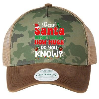 Christmas Dear Santa Before I Explain How Much Do You Know Legacy Tie Dye Trucker Hat