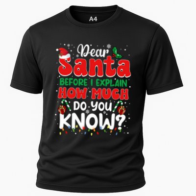 Christmas Dear Santa Before I Explain How Much Do You Know Performance Shirt
