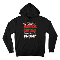 Christmas Dear Santa Before I Explain How Much Do You Know Hoodie