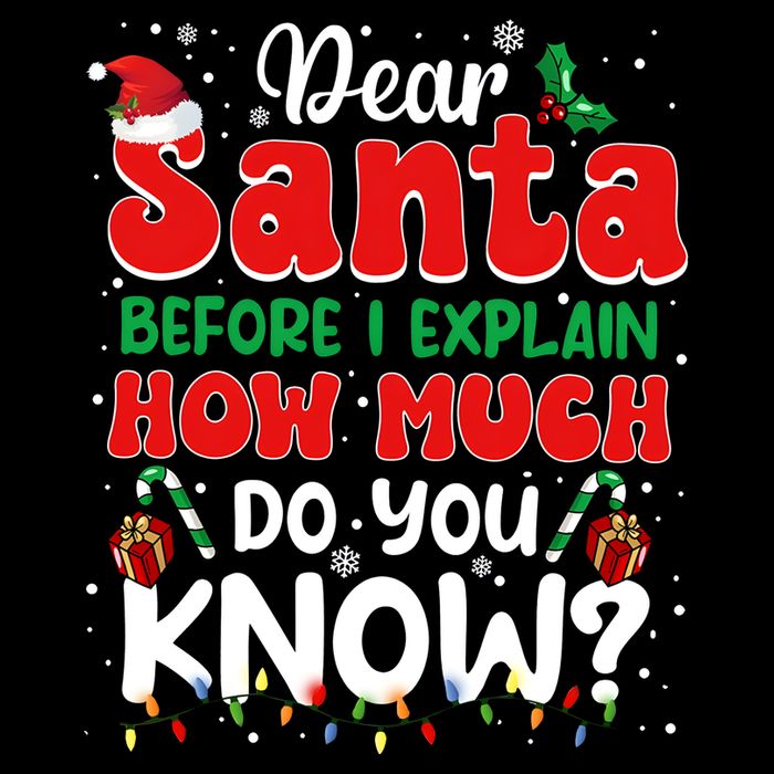 Christmas Dear Santa Before I Explain How Much Do You Know Impact Tech Backpack