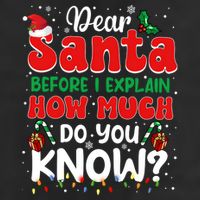 Christmas Dear Santa Before I Explain How Much Do You Know 25L Jumbo Tote