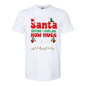 Christmas Dear Santa Before I Explain How Much Do You Know Softstyle CVC T-Shirt