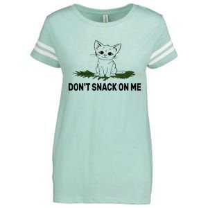 Cat Don’T Snack On Me Trump 2024 Debate Enza Ladies Jersey Football T-Shirt