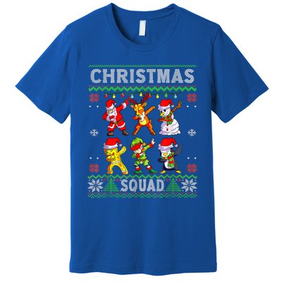 Christmas Dab Santa Friends Matching Family Christmas Squad Cool Gift Premium T-Shirt