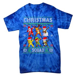 Christmas Dab Santa Friends Matching Family Christmas Squad Cool Gift Tie-Dye T-Shirt