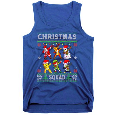 Christmas Dab Santa Friends Matching Family Christmas Squad Cool Gift Tank Top