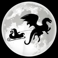Christmas Dragon Santa Claus Moon Xmas Pajama Party Sweatshirt