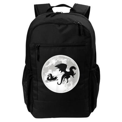 Christmas Dragon Santa Claus Moon Xmas Pajama Party Backpack