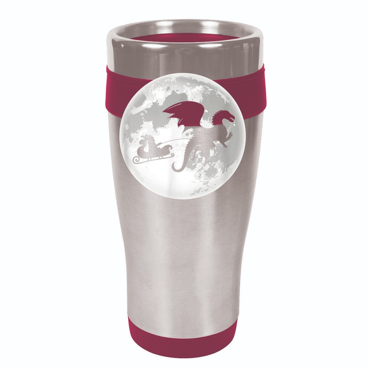 Christmas Dragon Santa Claus Moon Xmas Pajama Party Tumbler
