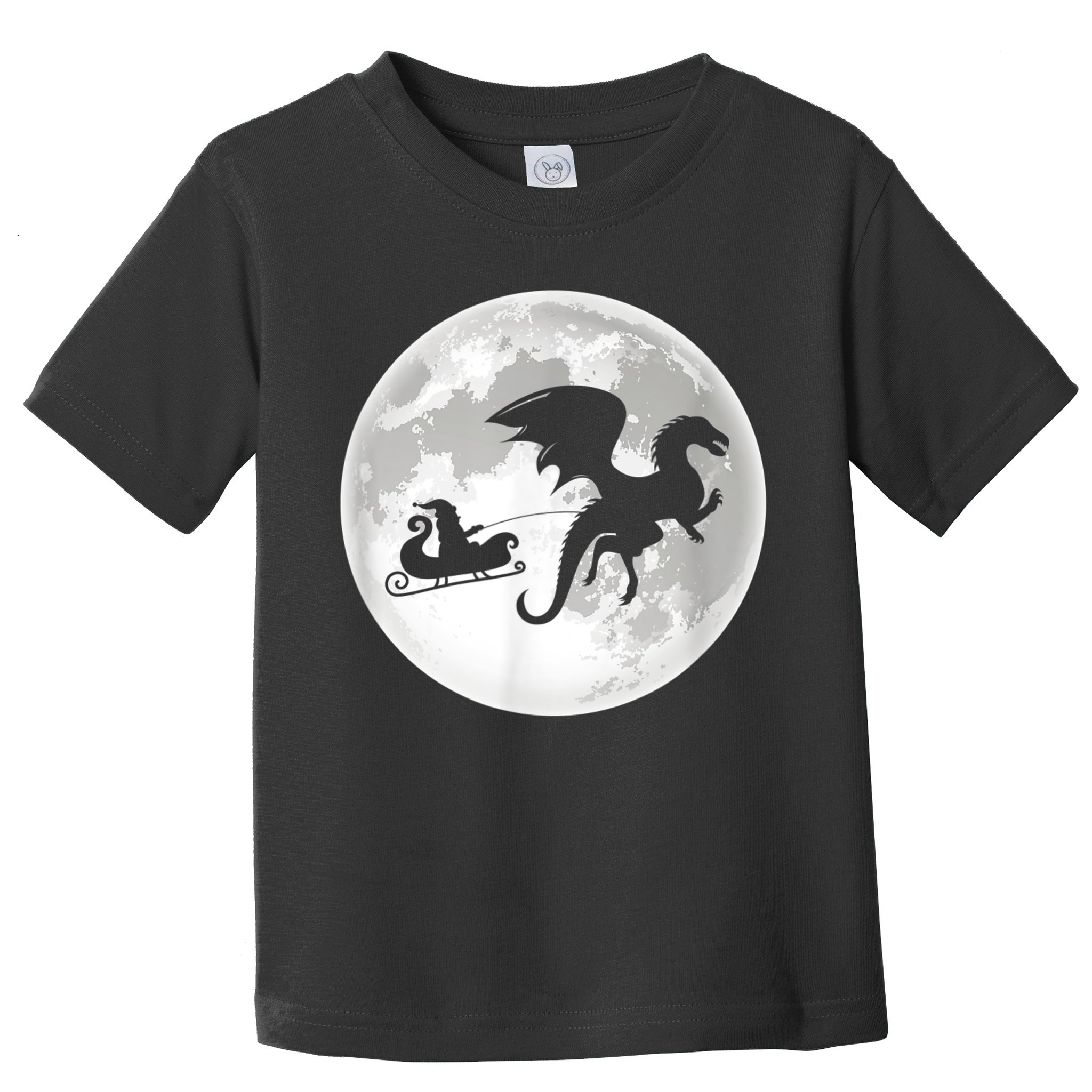Christmas Dragon Santa Claus Moon Xmas Pajama Party Toddler T-Shirt