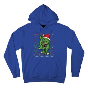 Christmas Dinosaur Scary Trex Ugly Xmas Sweater Gift Hoodie