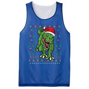 Christmas Dinosaur Scary Trex Ugly Xmas Sweater Gift Mesh Reversible Basketball Jersey Tank