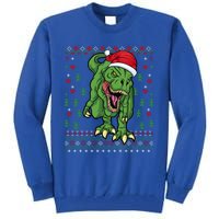 Christmas Dinosaur Scary Trex Ugly Xmas Sweater Gift Tall Sweatshirt