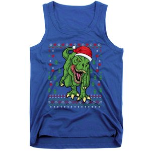 Christmas Dinosaur Scary Trex Ugly Xmas Sweater Gift Tank Top