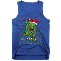 Christmas Dinosaur Scary Trex Ugly Xmas Sweater Gift Tank Top