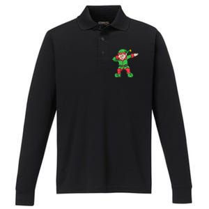 Christmas Dabbing Squad Family Matching Xmas Gift Performance Long Sleeve Polo