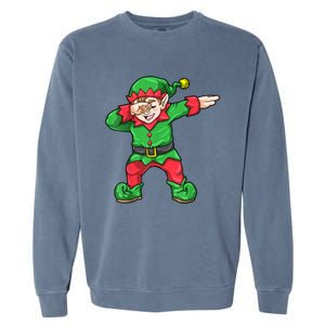 Christmas Dabbing Squad Family Matching Xmas Gift Garment-Dyed Sweatshirt