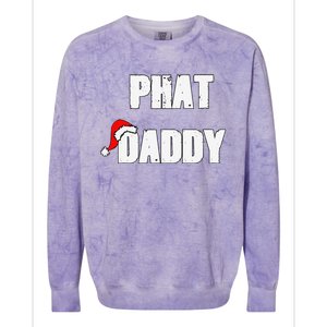 Christmas Daddy Santa Claus Father Family Matching Pajamas Colorblast Crewneck Sweatshirt