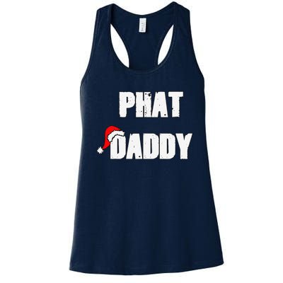 Christmas Daddy Santa Claus Father Family Matching Pajamas Women's Racerback Tank