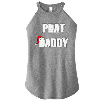 Christmas Daddy Santa Claus Father Family Matching Pajamas Women's Perfect Tri Rocker Tank