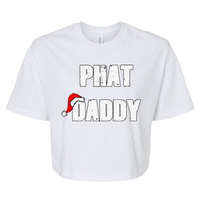 Christmas Daddy Santa Claus Father Family Matching Pajamas Bella+Canvas Jersey Crop Tee