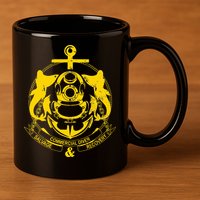 Commercial Diver Salvage Recovery 11oz C Handle Ceramic Mug