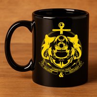 Commercial Diver Salvage Recovery 11oz C Handle Ceramic Mug