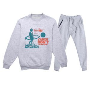 Charlie DonT Surf Premium Crewneck Sweatsuit Set