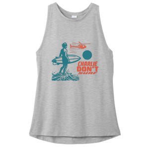 Charlie DonT Surf Ladies PosiCharge Tri-Blend Wicking Tank