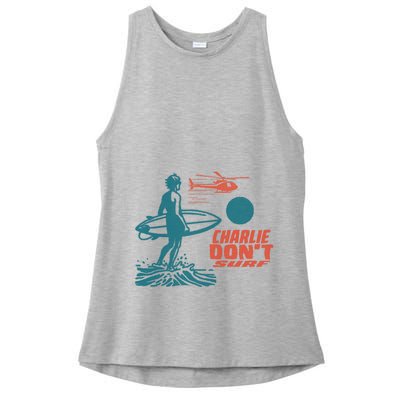 Charlie DonT Surf Ladies PosiCharge Tri-Blend Wicking Tank