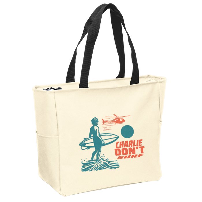 Charlie DonT Surf Zip Tote Bag