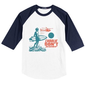 Charlie DonT Surf Baseball Sleeve Shirt