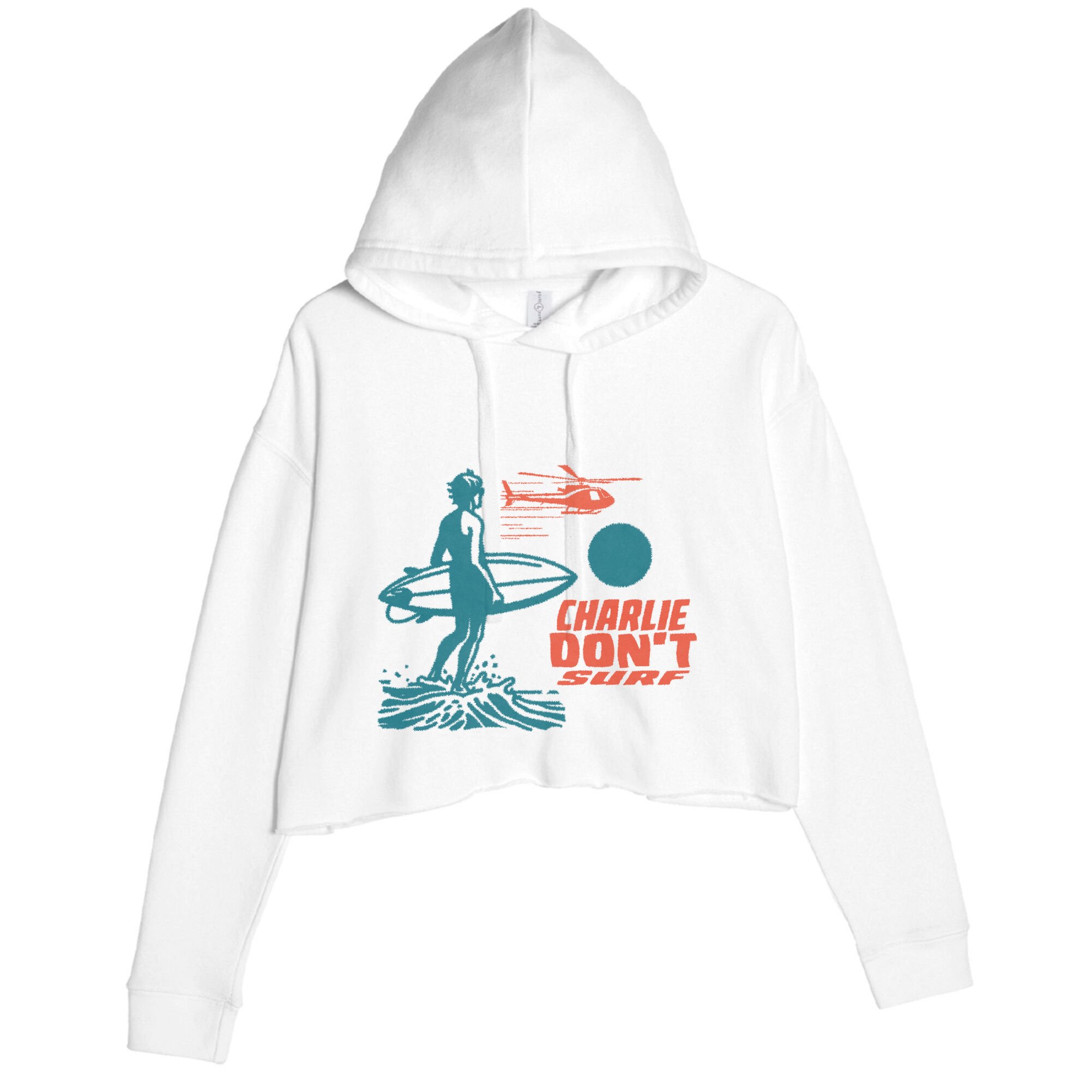 Charlie DonT Surf Crop Fleece Hoodie